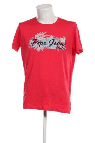 Pánske tričko  Pepe Jeans, Veľkosť XL, Farba Červená, Cena  10,21 €