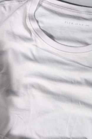 Мъжка тениска Pier One, Размер XXL, Цвят Бял, Цена 14,28 лв.
