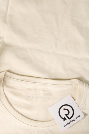 Мъжка тениска Pier One, Размер M, Цвят Екрю, Цена 21,00 лв.
