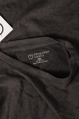 Ανδρικό t-shirt Primark, Μέγεθος XXL, Χρώμα Γκρί, Τιμή 8,04 €