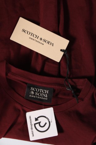 Tricou de bărbați Scotch & Soda, Mărime M, Culoare Roșu, Preț 223,68 Lei