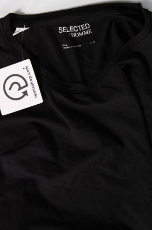 Herren T-Shirt Selected Homme, Größe L, Farbe Schwarz, Preis 6,96 €