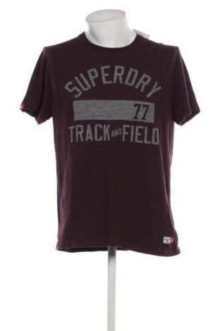 Herren T-Shirt Superdry, Größe 3XL, Farbe Lila, Preis 18,03 €