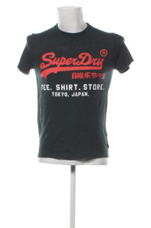 Herren T-Shirt Superdry, Größe S, Farbe Grün, Preis 9,05 €