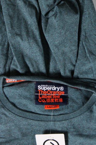 Herren T-Shirt Superdry, Größe L, Farbe Blau, Preis 9,05 €