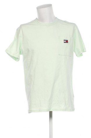 Herren T-Shirt Tommy Jeans, Größe L, Farbe Grün, Preis 35,05 €