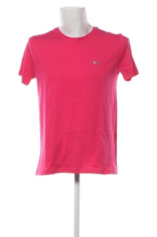 Ανδρικό t-shirt Tommy Jeans, Μέγεθος L, Χρώμα Ρόζ , Τιμή 35,05 €