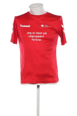 Ανδρικό t-shirt Hummel, Μέγεθος S, Χρώμα Κόκκινο, Τιμή 2,37 €
