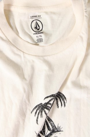 Herren T-Shirt Volcom, Größe XL, Farbe Ecru, Preis 12,53 €