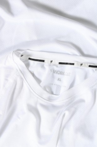 Ανδρικό t-shirt Work Out, Μέγεθος XL, Χρώμα Λευκό, Τιμή 8,04 €