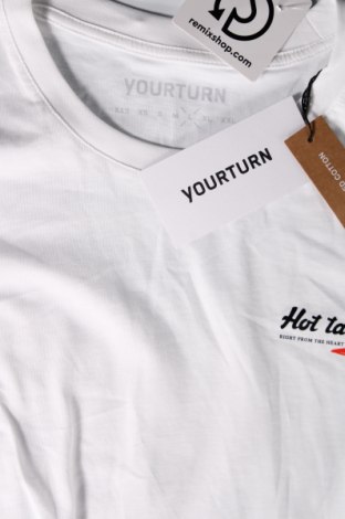 Ανδρικό t-shirt Your Turn, Μέγεθος L, Χρώμα Λευκό, Τιμή 14,95 €