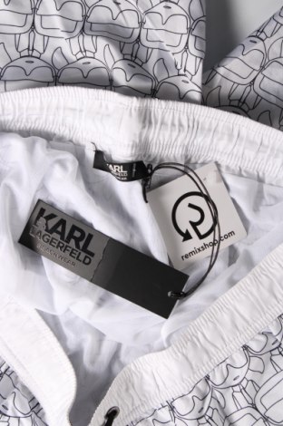 Męskie kąpielówki Karl Lagerfeld, Rozmiar XL, Kolor Biały, Cena 516,25 zł