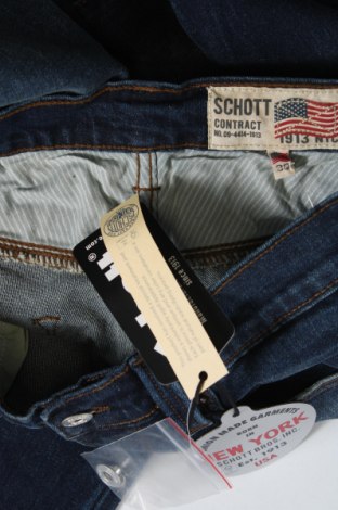 Pánske džínsy  Schott, Veľkosť S, Farba Modrá, Cena  98,45 €