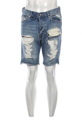 Мъжки къс панталон H&M, Размер M, Цвят Син, Цена 21,25 лв.