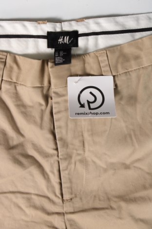 Мъжки къс панталон H&M, Размер L, Цвят Бежов, Цена 19,75 лв.