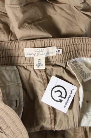 Ανδρικό κοντό παντελόνι H&M L.O.G.G., Μέγεθος L, Χρώμα Καφέ, Τιμή 8,35 €