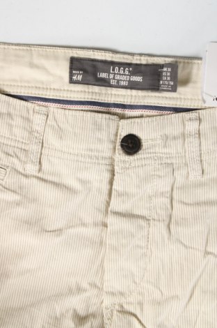 Мъжки къс панталон H&M L.O.G.G., Размер S, Цвят Бежов, Цена 25,00 лв.