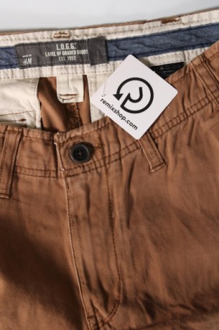 Herren Shorts H&M L.O.G.G., Größe M, Farbe Braun, Preis 17,40 €
