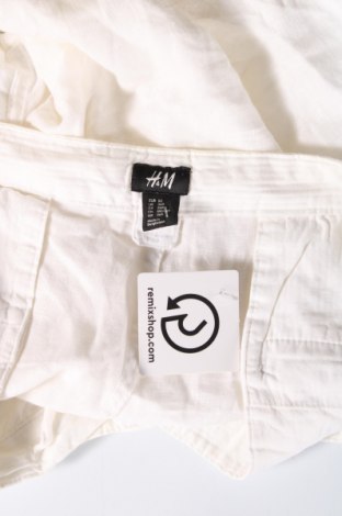 Мъжки панталон H&M, Размер L, Цвят Бял, Цена 29,00 лв.