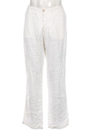 Мъжки панталон H&M, Размер L, Цвят Бял, Цена 16,53 лв.
