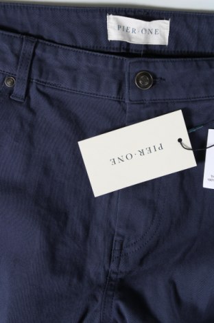 Мъжки панталон Pier One, Размер L, Цвят Син, Цена 46,00 лв.