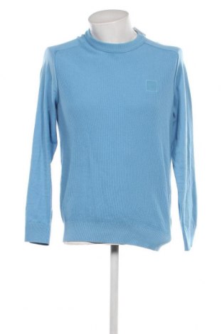 Ανδρικό πουλόβερ BOSS, Μέγεθος L, Χρώμα Μπλέ, Τιμή 120,62 €