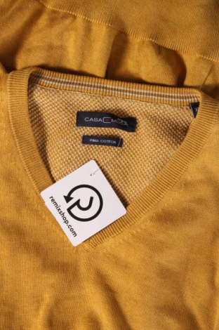 Ανδρικό πουλόβερ Casa Moda, Μέγεθος XL, Χρώμα Κίτρινο, Τιμή 15,52 €