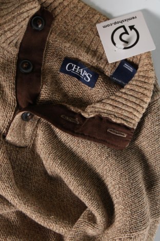 Ανδρικό πουλόβερ Chaps, Μέγεθος L, Χρώμα Καφέ, Τιμή 17,94 €