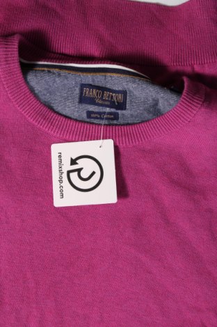 Мъжки пуловер Franco Bettoni, Размер XXL, Цвят Розов, Цена 29,00 лв.