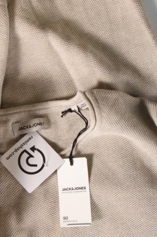 Ανδρικό πουλόβερ Jack & Jones, Μέγεθος L, Χρώμα Εκρού, Τιμή 35,05 €