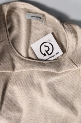 Ανδρικό πουλόβερ Jack & Jones, Μέγεθος M, Χρώμα  Μπέζ, Τιμή 8,06 €
