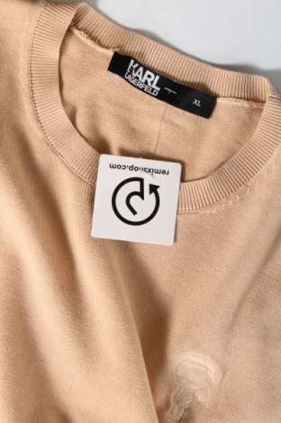 Мъжки пуловер Karl Lagerfeld, Размер XL, Цвят Бежов, Цена 234,00 лв.