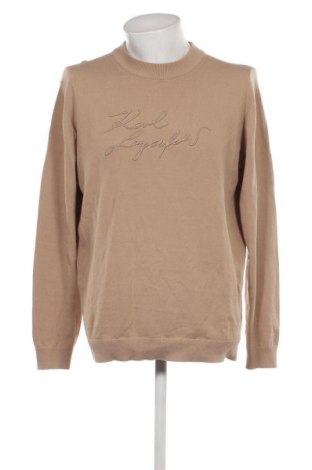 Мъжки пуловер Karl Lagerfeld, Размер XL, Цвят Бежов, Цена 198,90 лв.