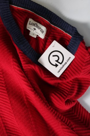 Ανδρικό πουλόβερ Lee Cooper, Μέγεθος S, Χρώμα Κόκκινο, Τιμή 23,12 €