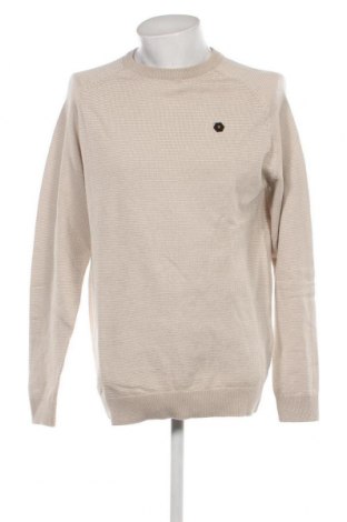 Ανδρικό πουλόβερ No Excess, Μέγεθος XXL, Χρώμα  Μπέζ, Τιμή 13,36 €
