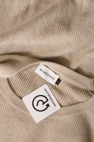 Мъжки пуловер Nowadays, Размер L, Цвят Кафяв, Цена 32,40 лв.