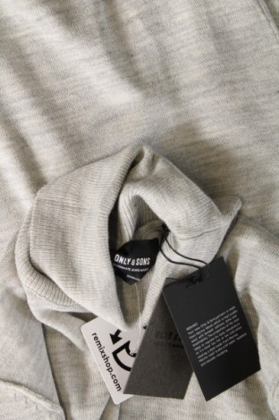 Ανδρικό πουλόβερ Only & Sons, Μέγεθος S, Χρώμα Γκρί, Τιμή 23,71 €