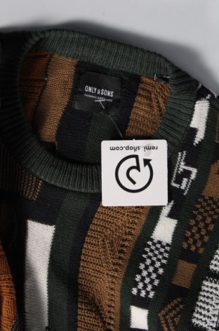 Ανδρικό πουλόβερ Only & Sons, Μέγεθος S, Χρώμα Πολύχρωμο, Τιμή 23,71 €