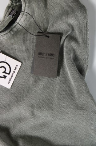 Ανδρικό πουλόβερ Only & Sons, Μέγεθος L, Χρώμα Πράσινο, Τιμή 10,91 €
