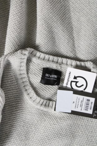 Ανδρικό πουλόβερ Only & Sons, Μέγεθος XL, Χρώμα Γκρί, Τιμή 7,82 €