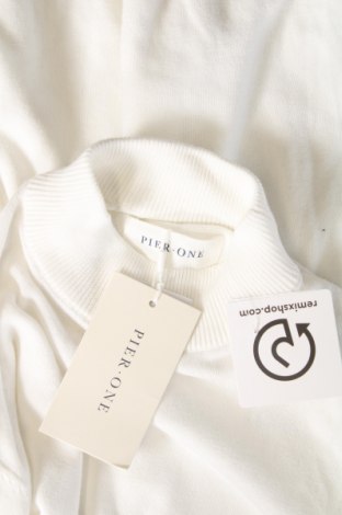Ανδρικό πουλόβερ Pier One, Μέγεθος M, Χρώμα Λευκό, Τιμή 23,71 €