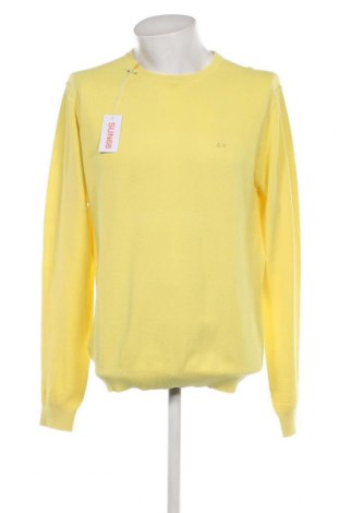 Мъжки пуловер SUN68, Размер 3XL, Цвят Жълт, Цена 67,32 лв.