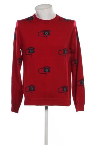 Мъжки пуловер SUN68, Размер XL, Цвят Червен, Цена 71,28 лв.