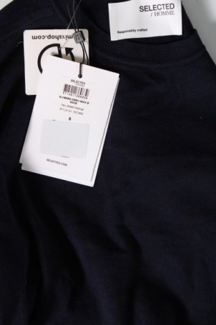 Ανδρικό πουλόβερ Selected Homme, Μέγεθος S, Χρώμα Μπλέ, Τιμή 10,16 €