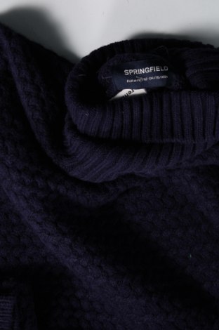 Ανδρικό πουλόβερ Springfield, Μέγεθος M, Χρώμα Μπλέ, Τιμή 15,77 €