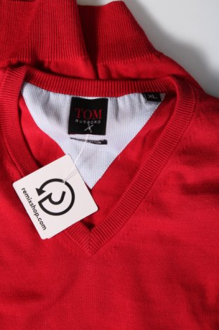 Pulover de bărbați Tom Rusborg, Mărime XL, Culoare Roșu, Preț 144,74 Lei