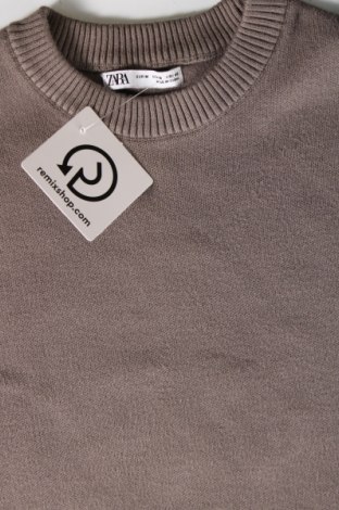 Мъжки пуловер Zara, Размер M, Цвят Кафяв, Цена 23,13 лв.