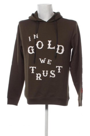 Herren Sweatshirt In Gold We Trust, Größe S, Farbe Grün, Preis 9,05 €