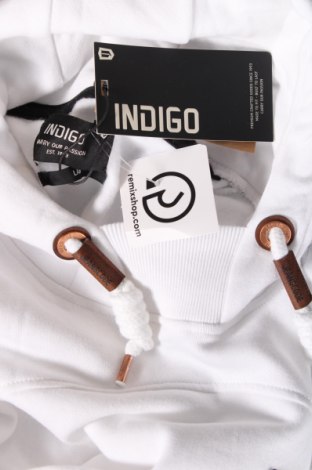 Herren Sweatshirt Indigo, Größe L, Farbe Weiß, Preis 23,71 €