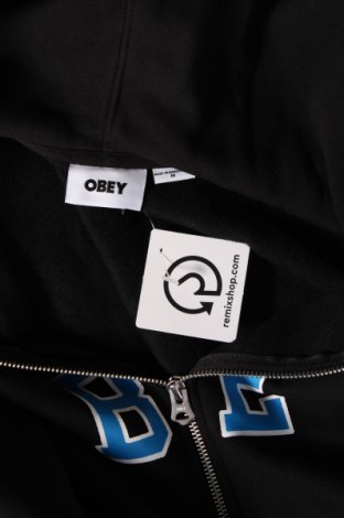 Herren Sweatshirt Obey, Größe M, Farbe Schwarz, Preis 55,49 €